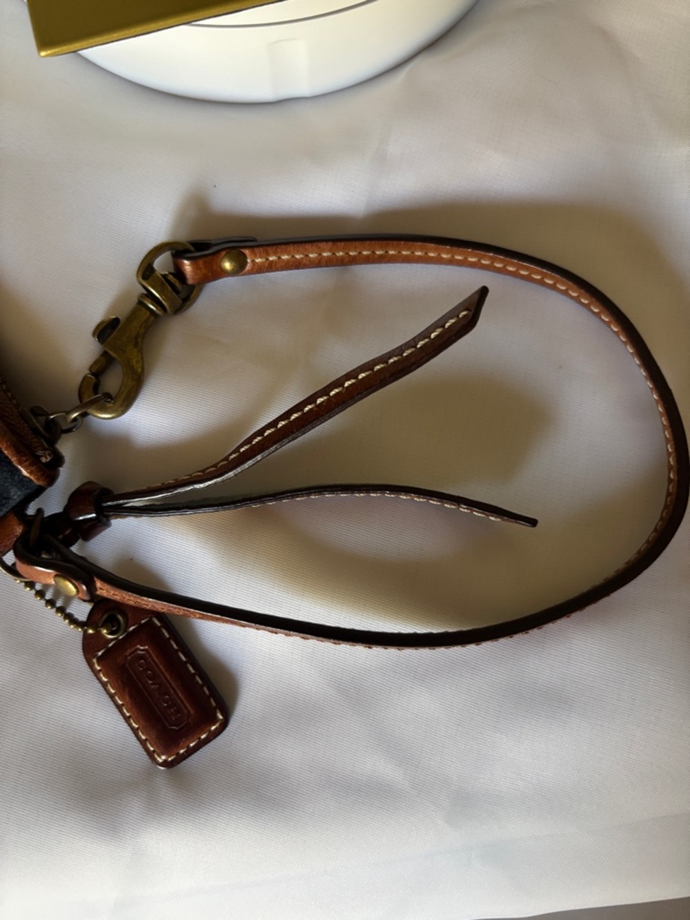 Coach Y2K Vintage Denim Patchwork Wristlet - Picture 9 of 12